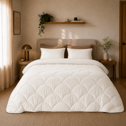 Y-NOT Velvet Dekbed Pearl White