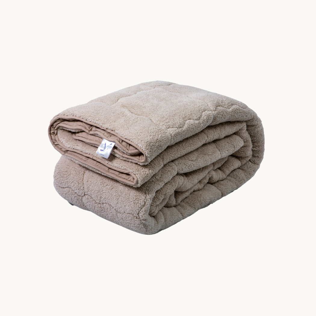 Bed in a bag 2-in-1 Teddy Iced Coffee Taupe