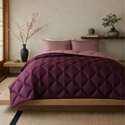 Y-NOT All Year Dekbed Plum / Old Pink