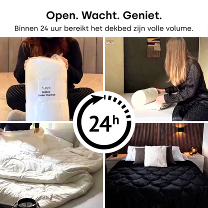 Y-NOT Velvet Dekbed Zwart