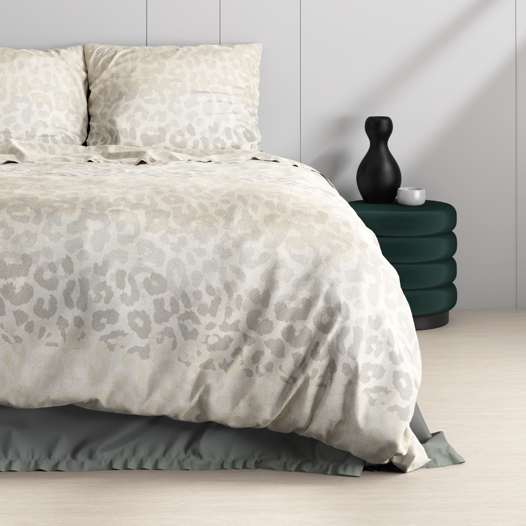 Cotton Satin Duvet Cover Set Panther Beige