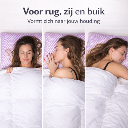 Close up van Y NOT Dreampillow Airflow met ademende en zachte hoes