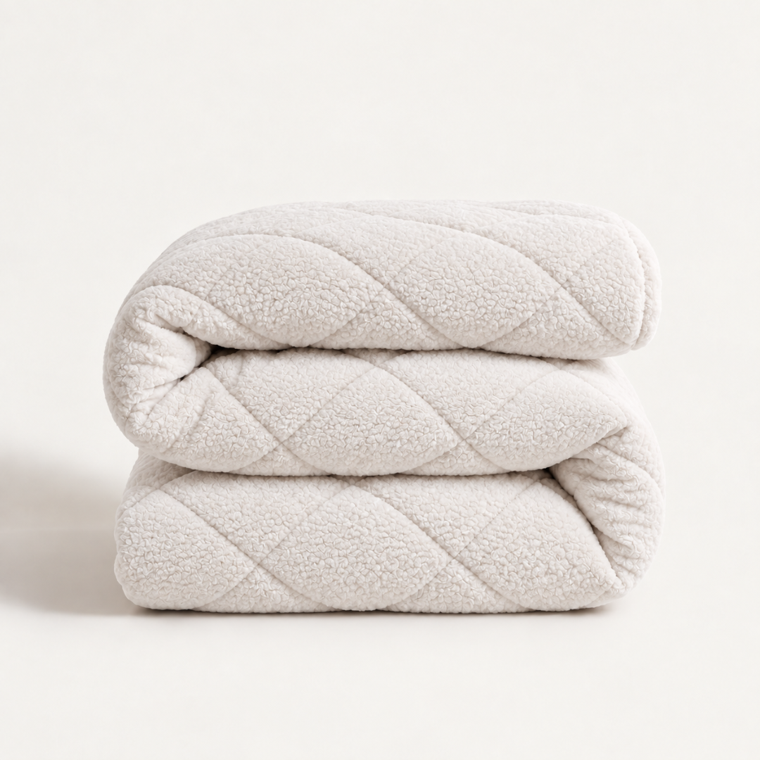 Y-NOT Teddy Dekbed Pearl White