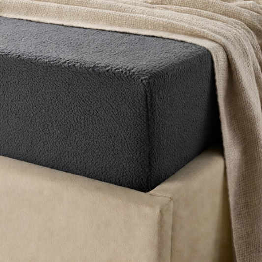 Matras Hoeslaken Teddy -  Jet Black