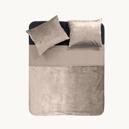 Dekbedovertrek set  Velvet Taupe/Grey
