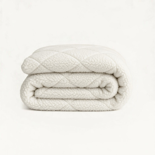 Y-NOT Zomerdekbed Teddy Pearl White