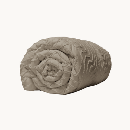 Dekbed Zonder Overtrek Japandi Waves Taupe