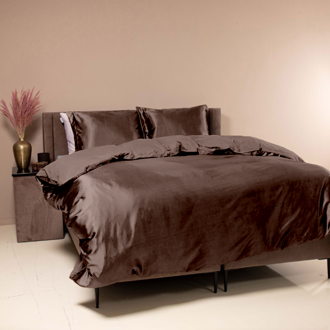 Kussenslopen Satijn Luxurious Brons 60x70 cm (2-pack)