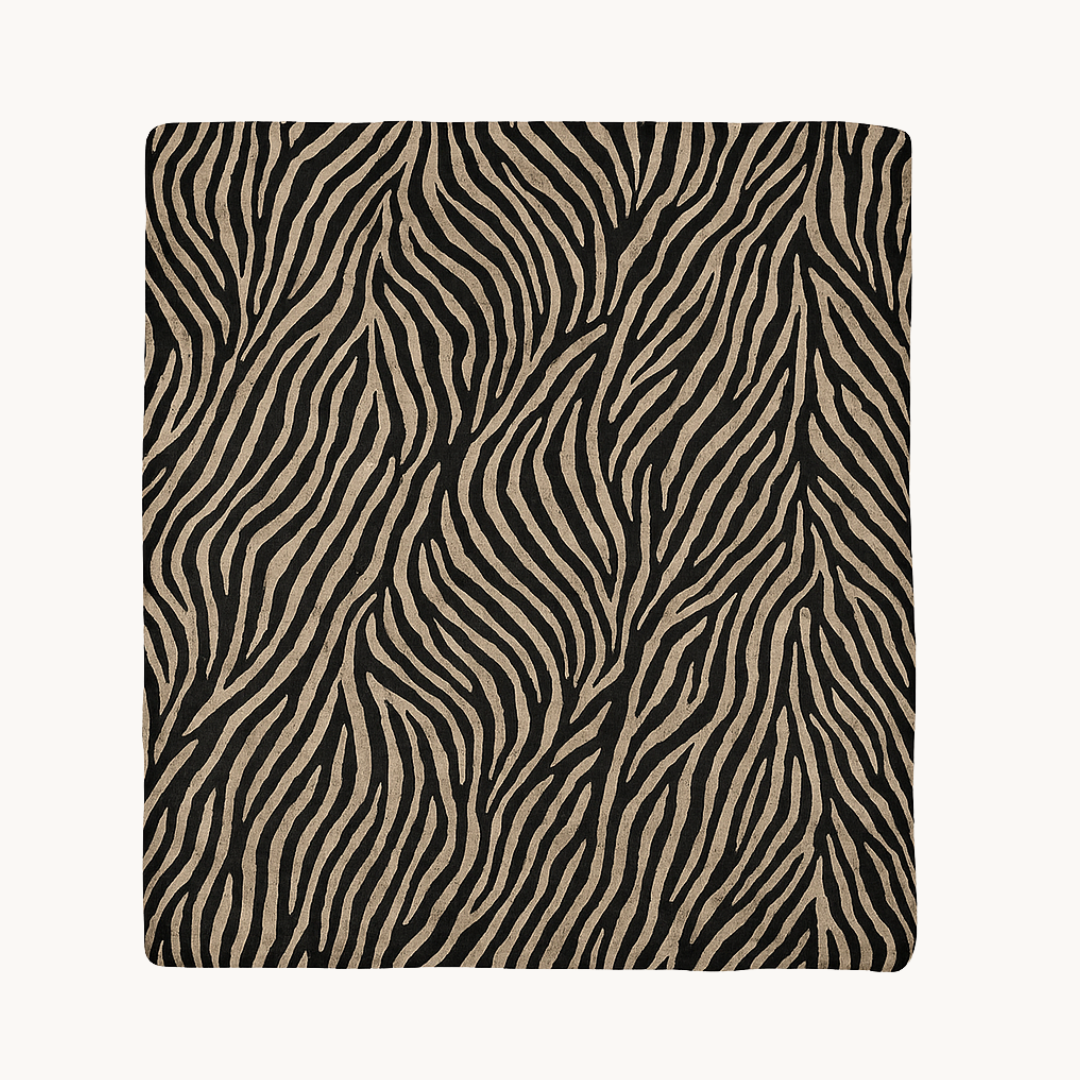 Dekbed Zonder Overtrek Mat Satijn Tiger Black Gold