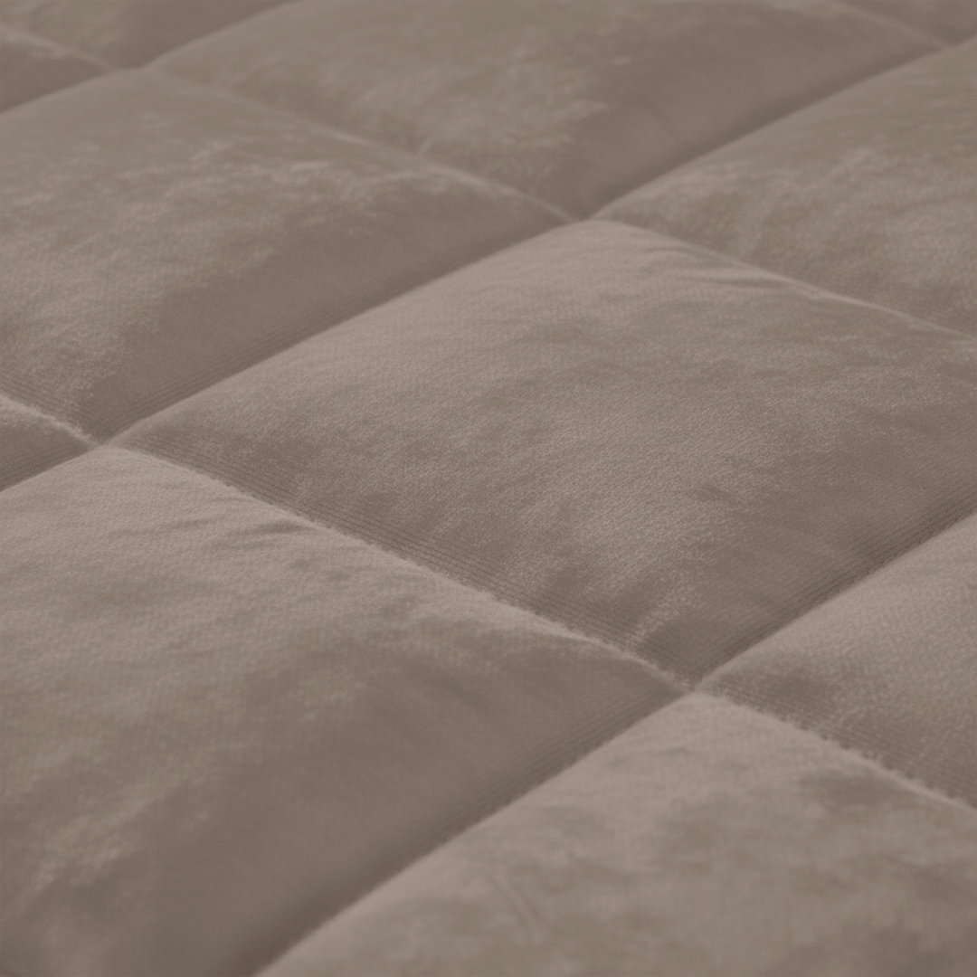 Kussenslopen Vol & Gevoerd Velvet Taupe/Grey 2-Pack 60x70 cm