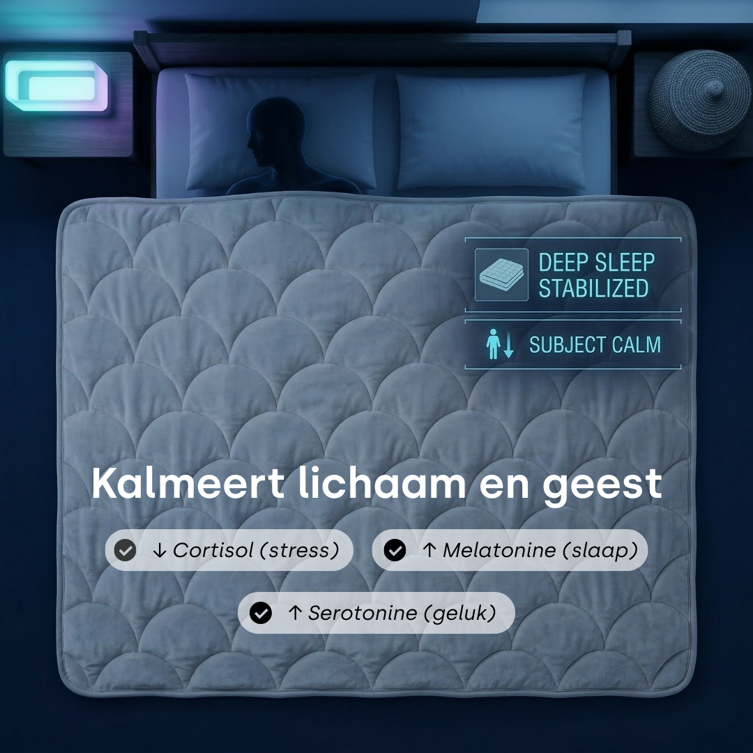 Premium taupe verzwaringsdeken met gelijkmatige drukverdeling