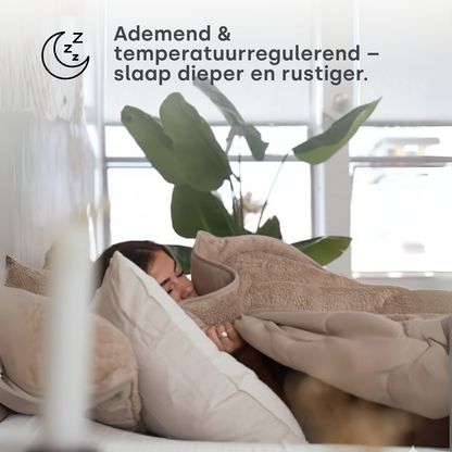 Dekbed Zonder Overtrek Teddy™ Taupe Grey