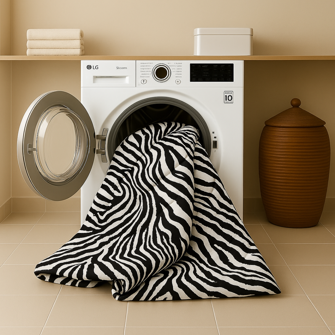 Dekbed Zonder Overtrek Mat Satijn Tiger Black Silver