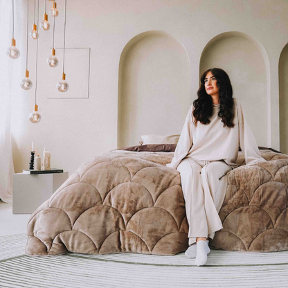 Y-NOT Velvet Dekbed Taupe