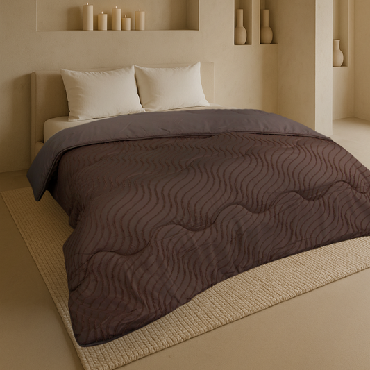 Dekbed Zonder Overtrek Japadi Waves Brown