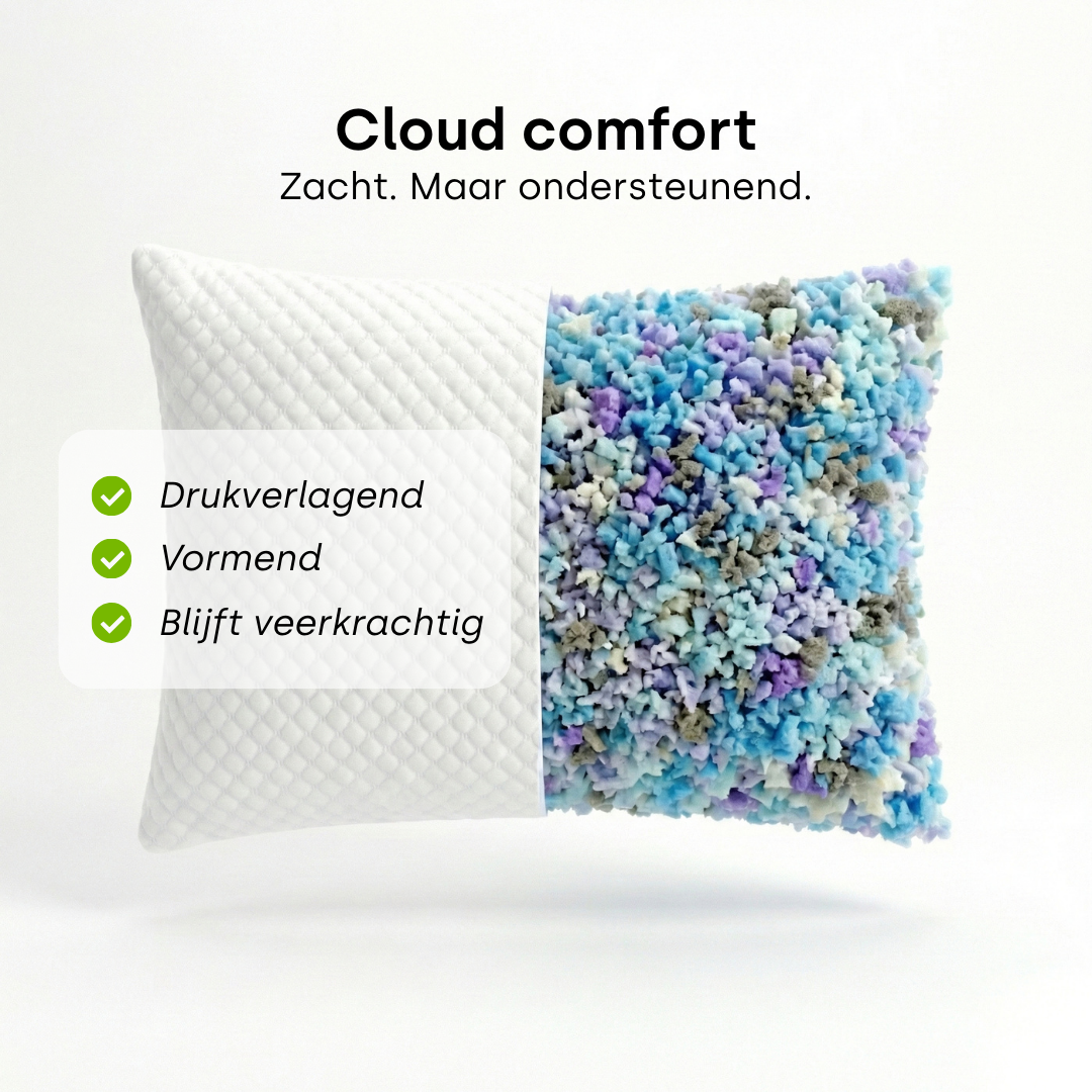 Y NOT Dreampillow Cloud premium kussen dat in vorm blijft