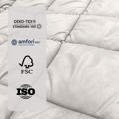 Dekbed Zonder Overtrek Mat Satijn Antracite / Grey (220cm lang)