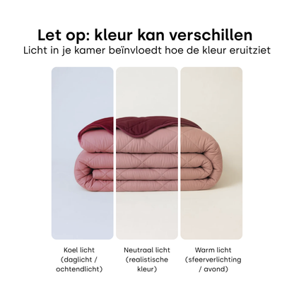 Y-NOT All Year Dekbed Plum / Old Pink