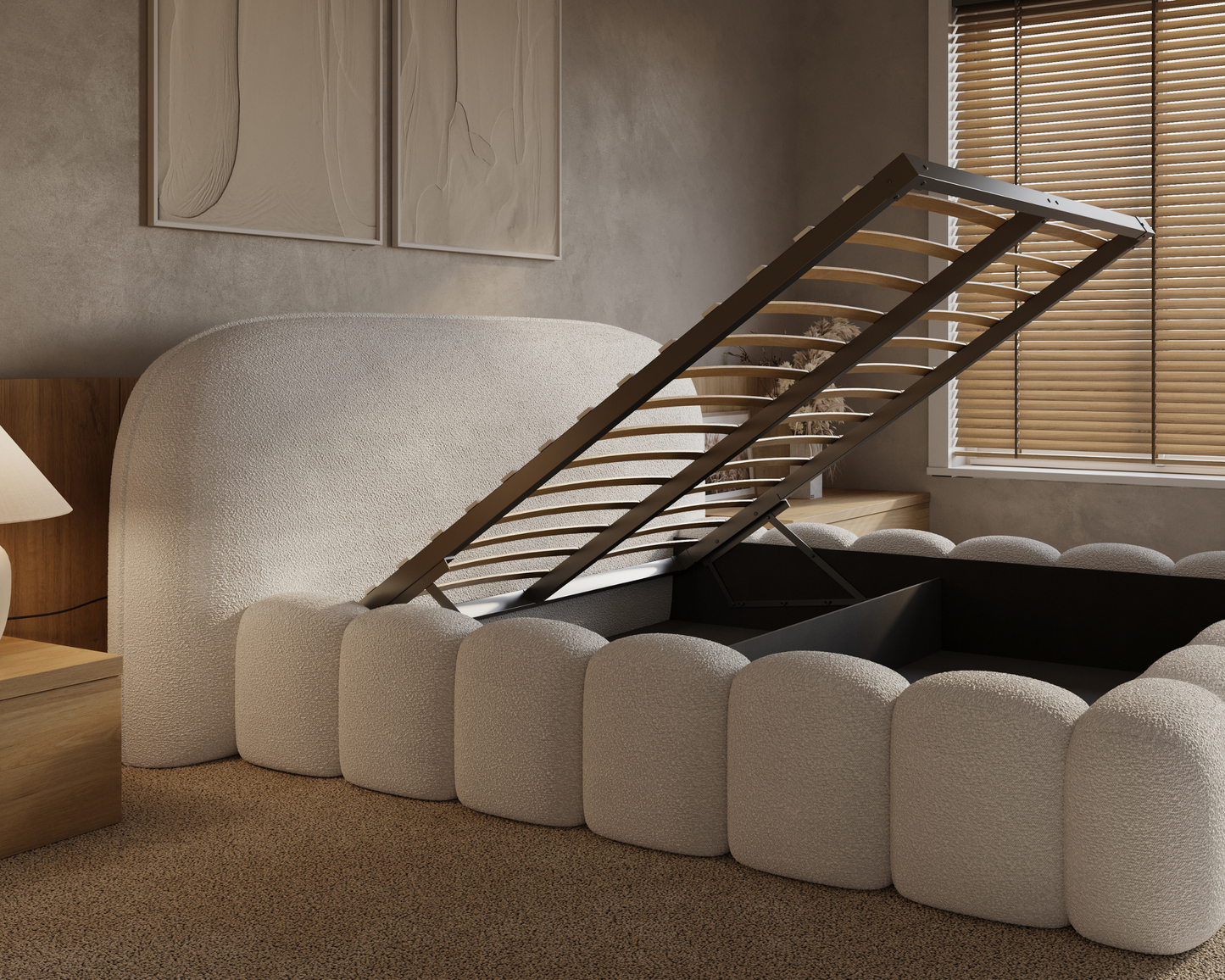 Adore Ledikant Signature - Modern laag zweefbed - Nº11 - Pearl Ivory