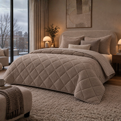 Y-NOT Teddy Dekbed Taupe