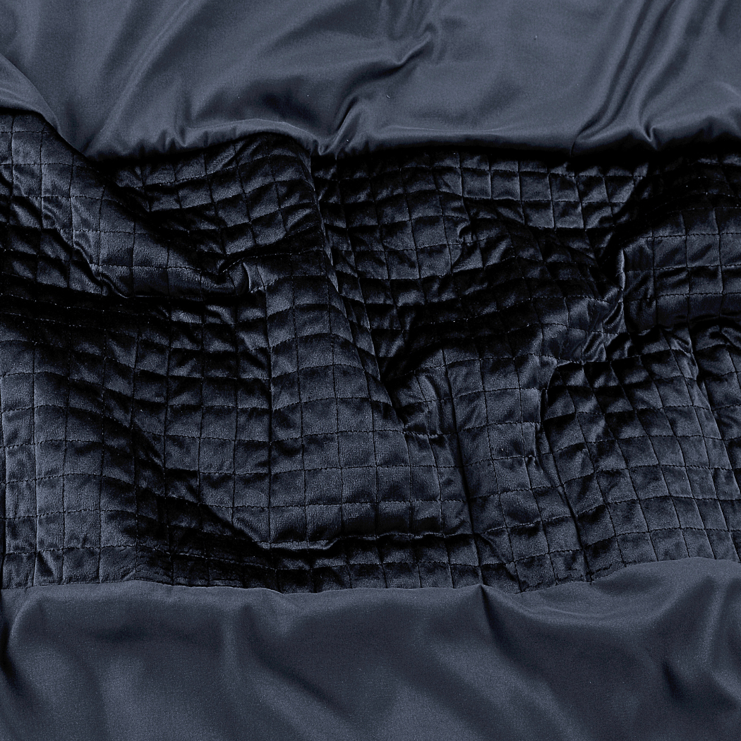 Dekbedovertrek set Velvet Border Obsidian Black