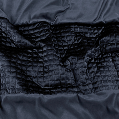 Dekbedovertrek set Velvet Border Obsidian Black