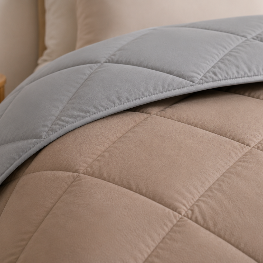 Y-NOT Zomerdekbed Light Grey / Taupe