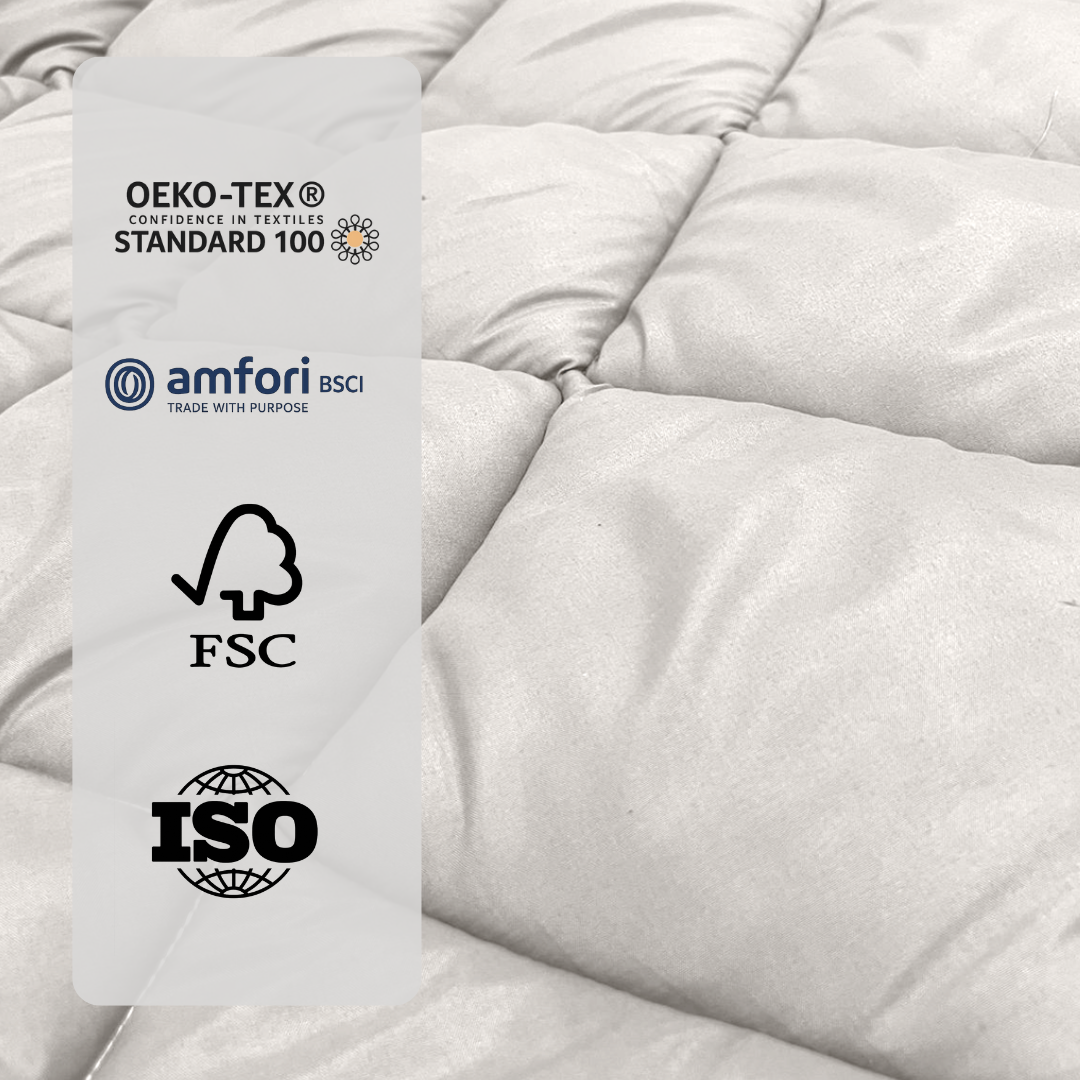 Dekbed Zonder Overtrek Mat Satijn Taupe (220cm lang)