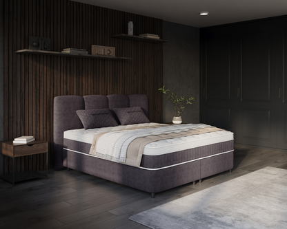 Allure bed met Opbergruimte + Hybrid Pocket 500 Matras  - Nº30 - Antraciet