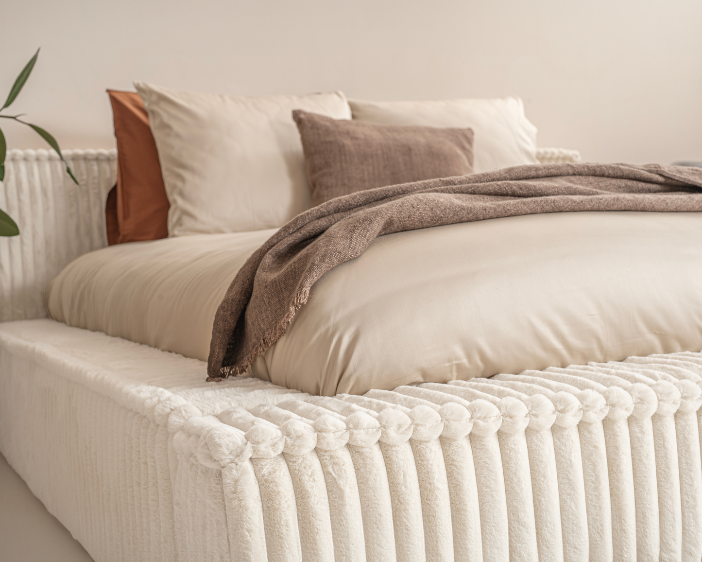Adore Melody Teddyrib bed met Opbergruimte - Nº22 - Pearl White