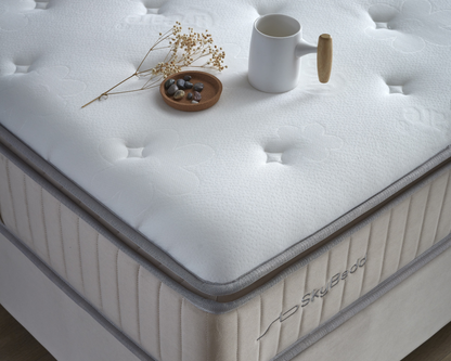 Boxspring met Opbergruimte Birdybedd - Complete set - Nº75 - Cannoli Cream