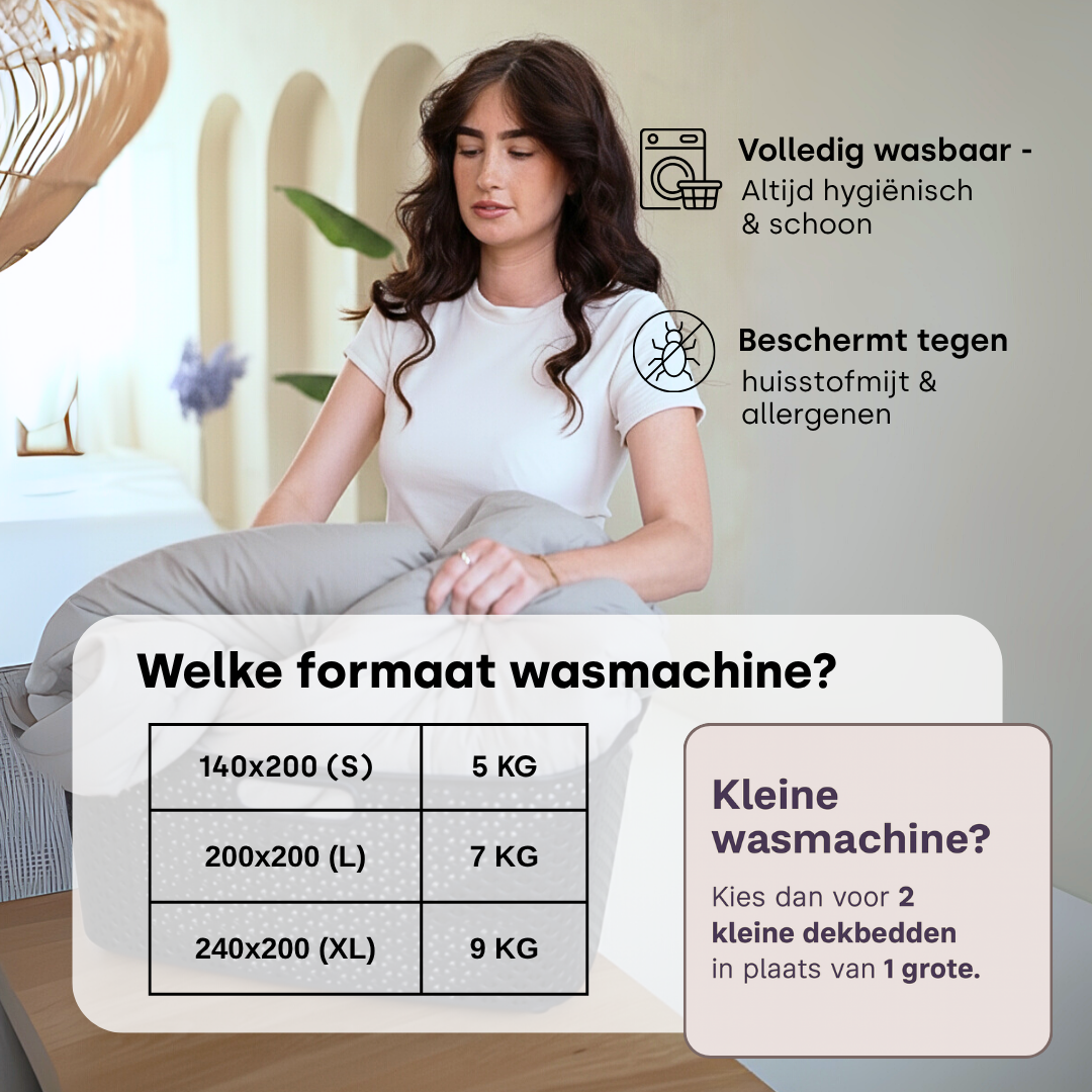 Dekbed Zonder Overtrek Mat Satijn Taupe / Grey