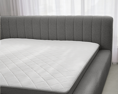 Adore Ledikant Edira Antraciet - Modern laag zweefbed -Nº19 Caviar Dark Gray