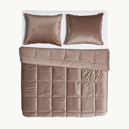 Dekbed Zonder Overtrek Velvet Taupe