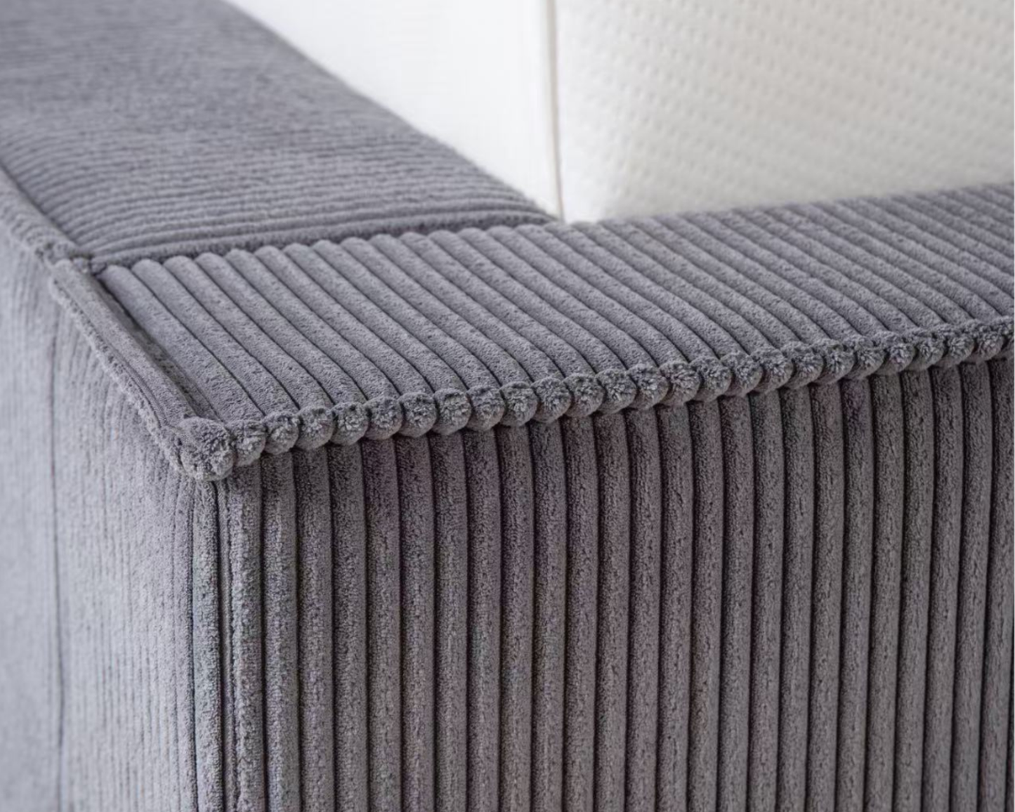 Amore Cozy Teddyrib bed met Opbergruimte + Hybrid Pocket 500 Matras - Nº113 - Antracite