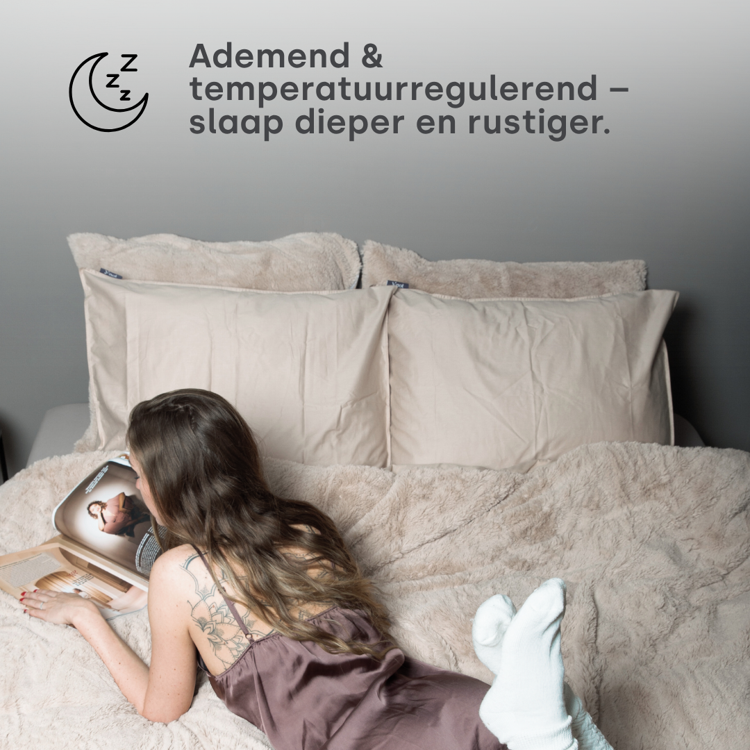 Dekbed Zonder Overtrek Teddy Fluffy™ Nude
