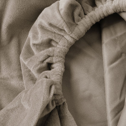 Hoeslaken Velvet Tan Taupe