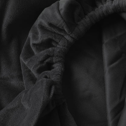 Hoeslaken Velvet  Obsidian Black