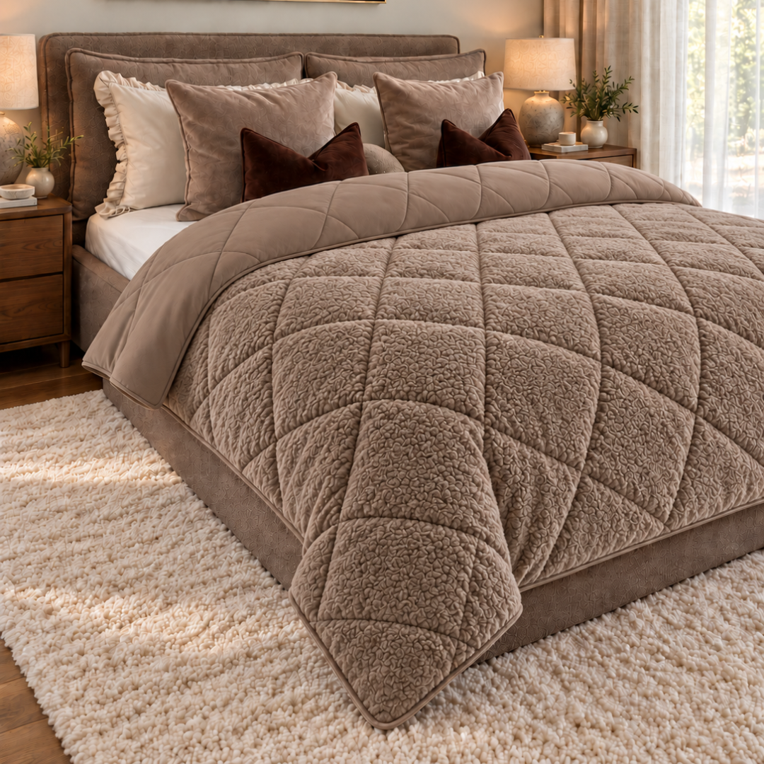 Y-NOT Teddy Dekbed Taupe