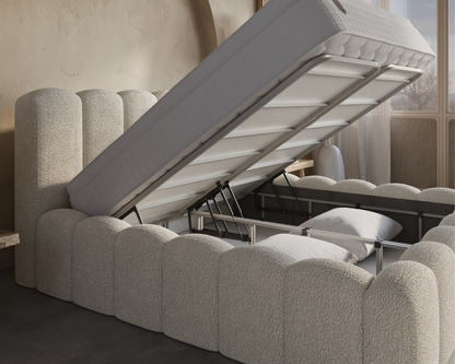 Pure Harmony bed met Opbergruimte + Hybrid Pocket 500 Matras  - Nº06 - Beige