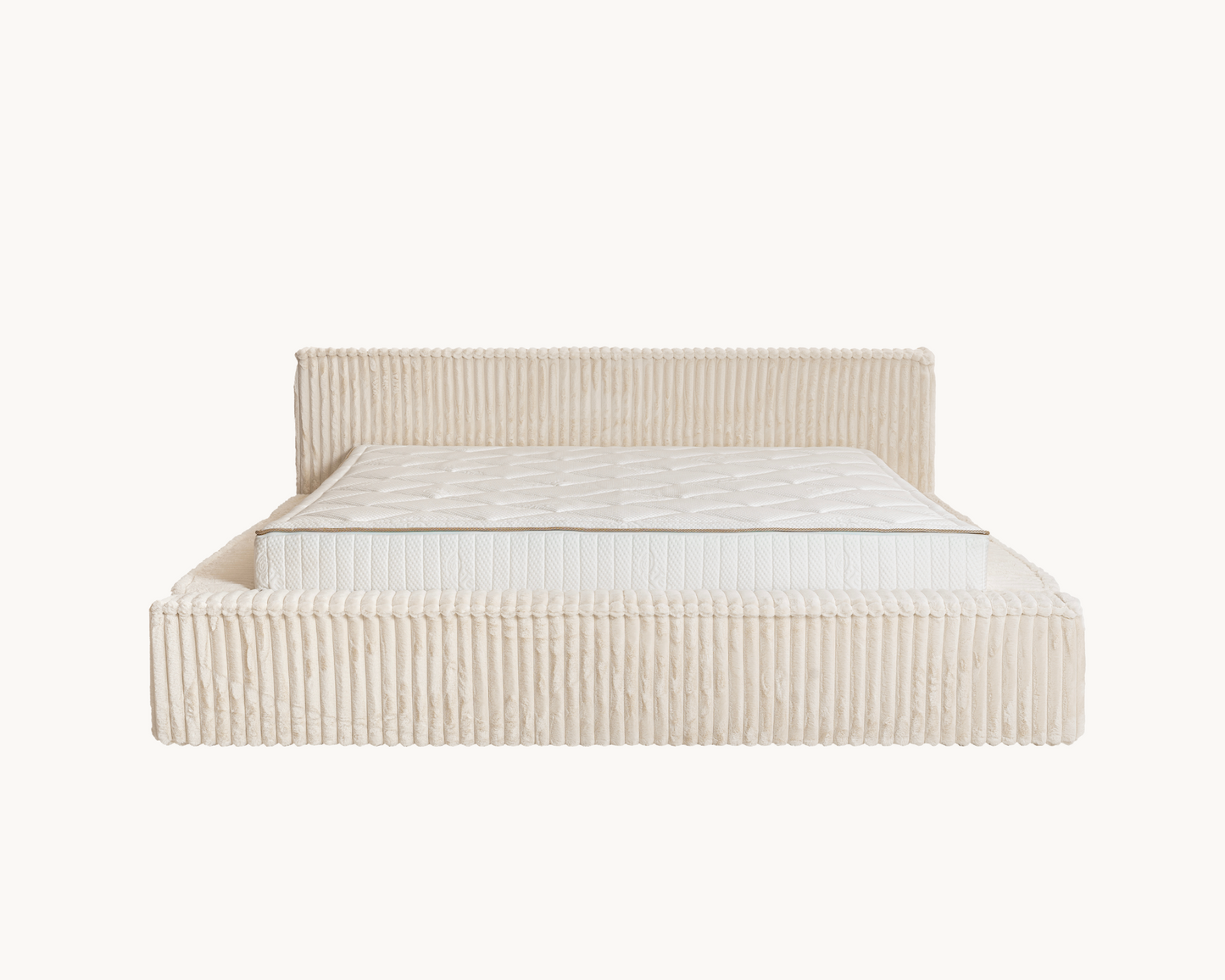 Adore Melody Teddyrib bed met Opbergruimte - Nº22 - Pearl White