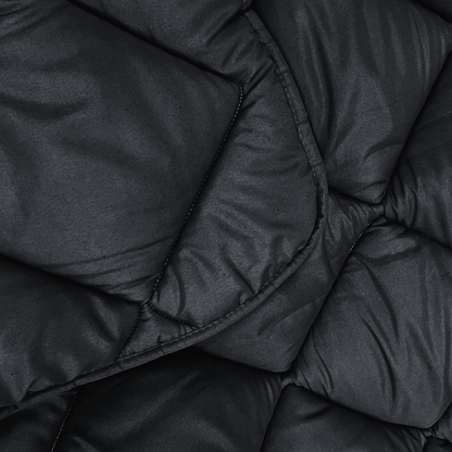 Dekbed Zonder Overtrek 4-Seizoen Mat Satijn Zwart