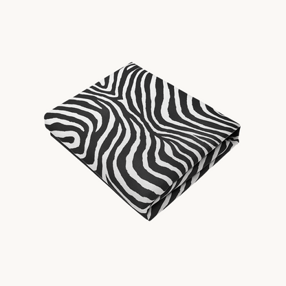 Kussenslopen Mat Satijn Tiger Black Silver 60x70 cm 2-Pack