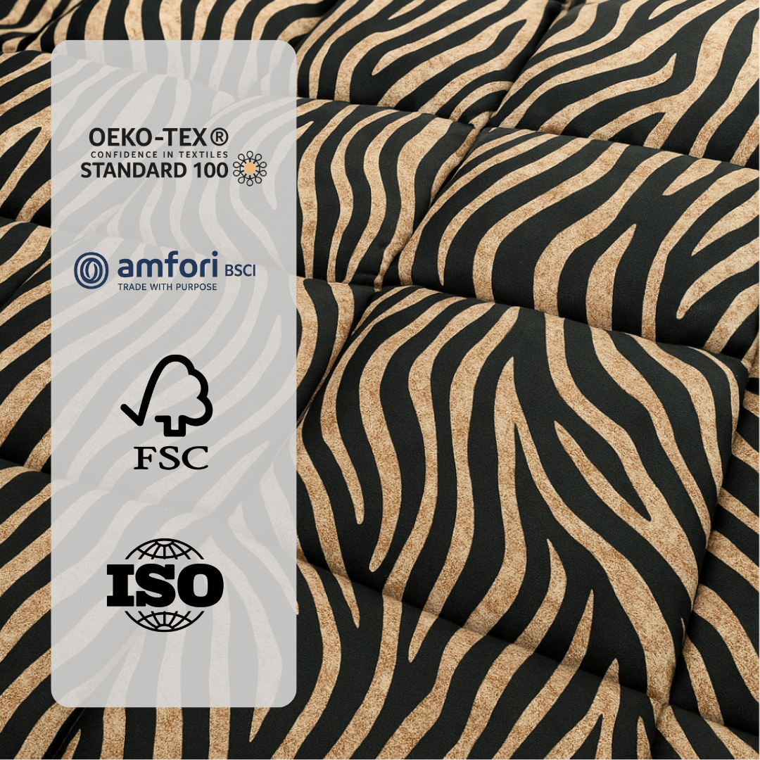 Y-NOT Design Dekbed Tiger Black Gold