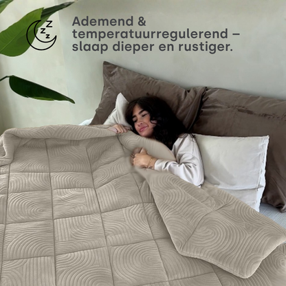 Dekbed Zonder Overtrek Velvet Japandi Sand