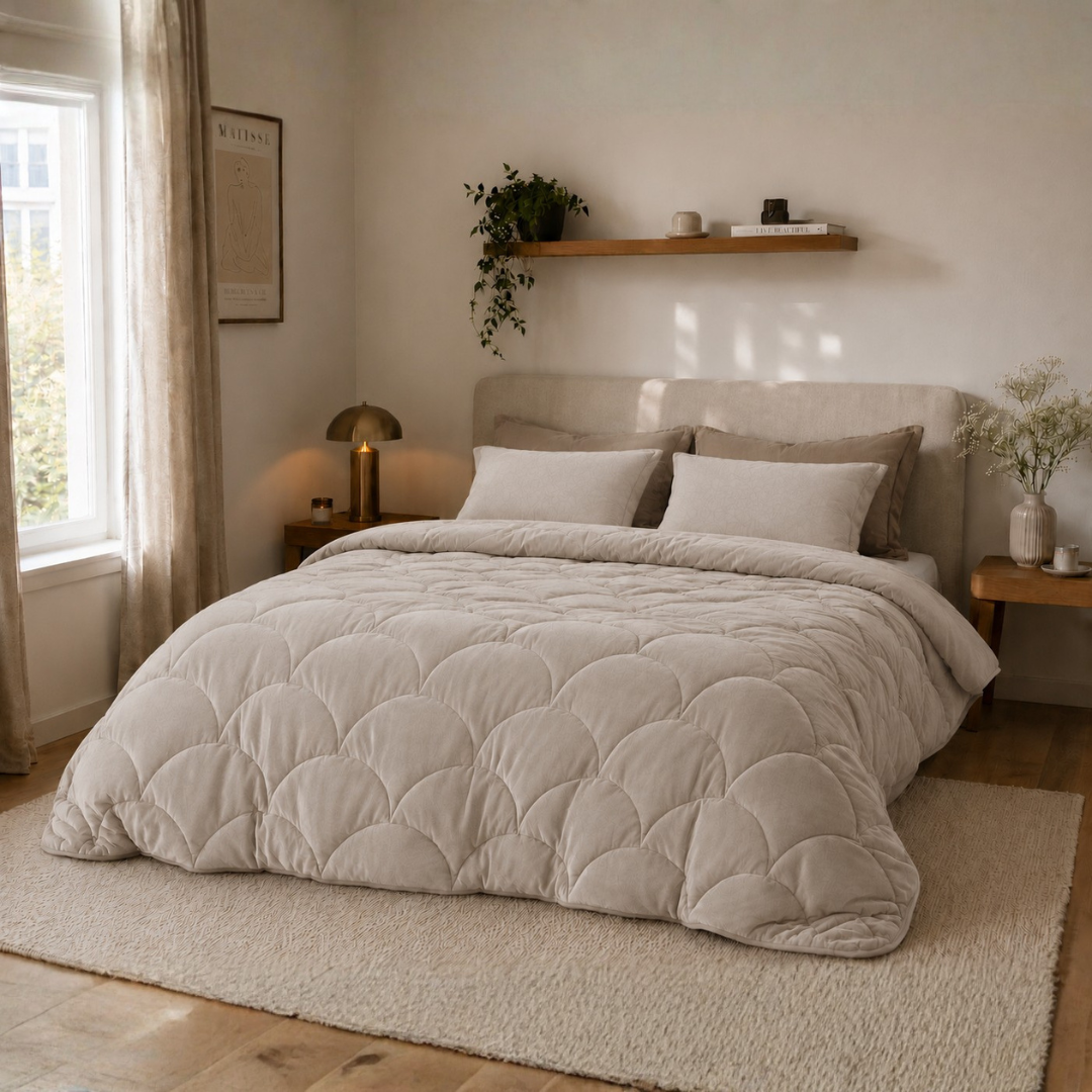 Y-NOT Velvet Dekbed Greige