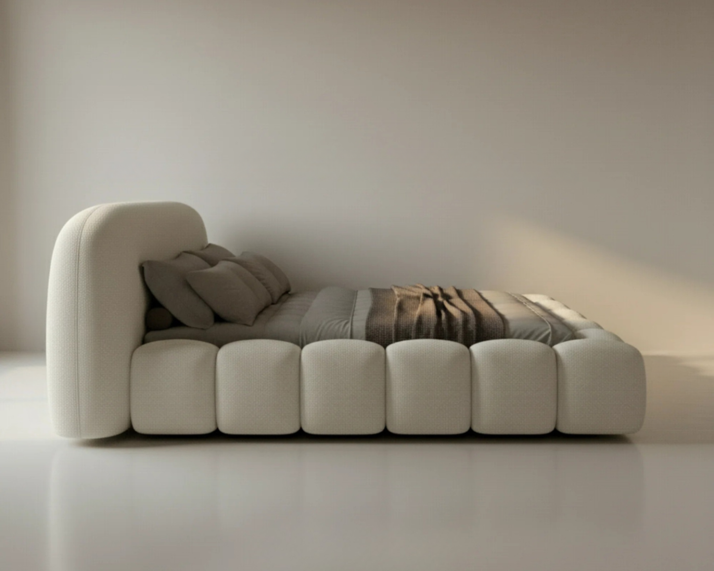 Adore Ledikant Signature - Modern laag zweefbed - Nº11 - Pearl Ivory