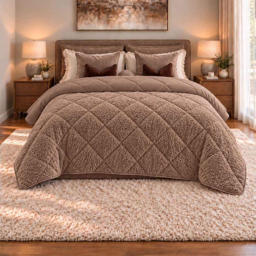Y-NOT Teddy Dekbed Taupe