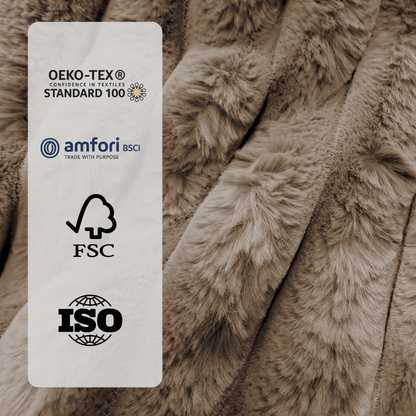 Dekbed Zonder Overtrek Teddy Chunky Rib™ Iced Coffee Taupe