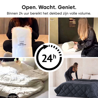 Y-NOT All Year Dekbed Taupe / Antra